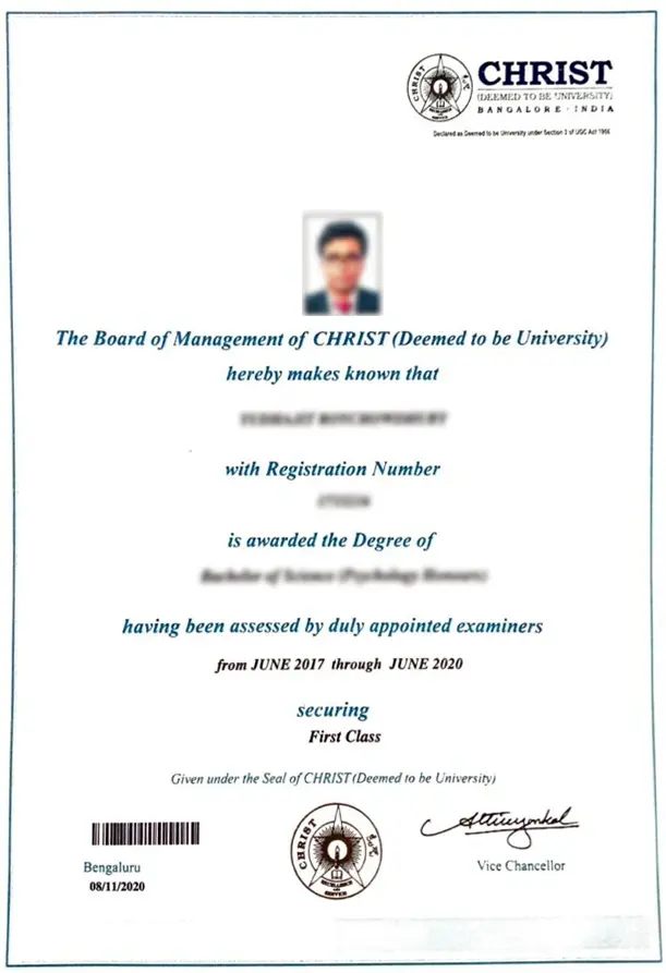 Christ University Online Certificate