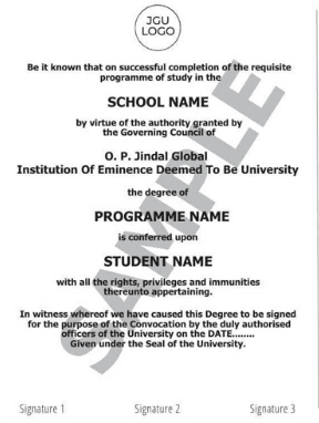OP Jindal University Online Certificate