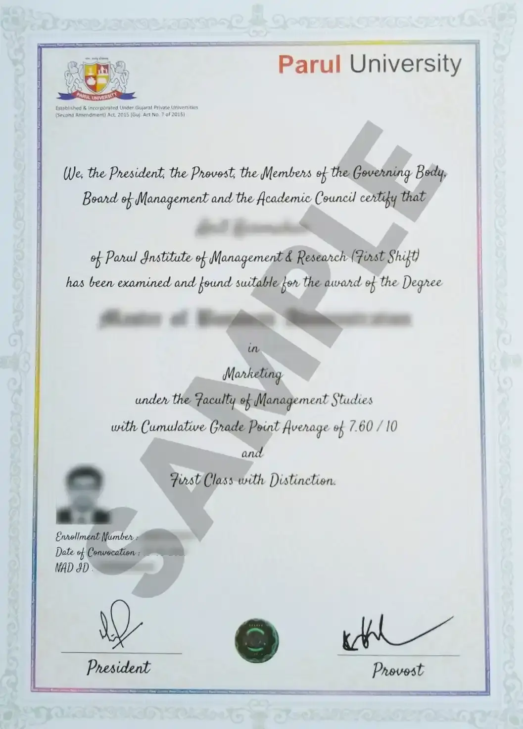 Parul University Online Certificate
