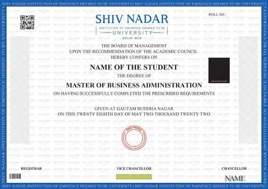 Shiv Nadar University Online Certificate