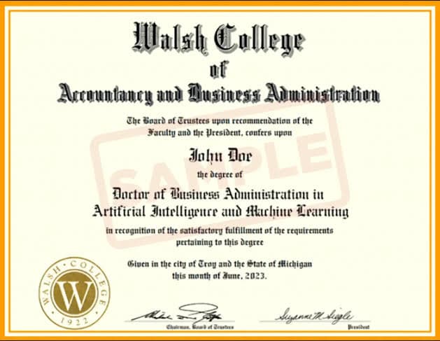 Walsh College Online Certificate