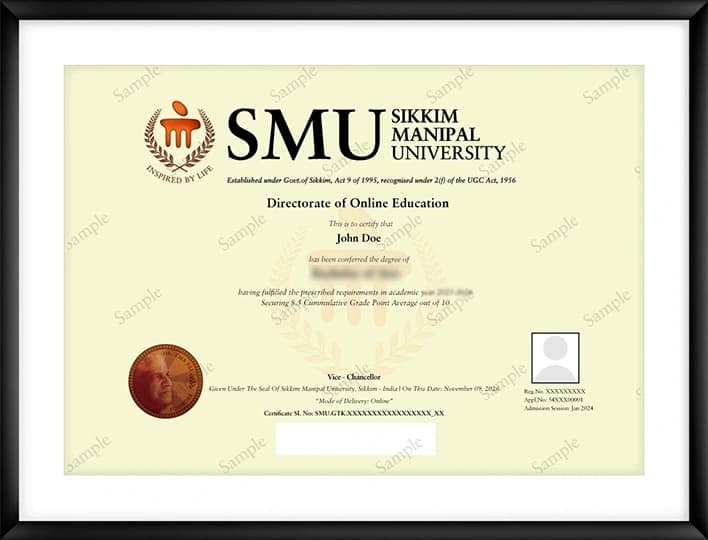 Manipal University Sikkim Online Certificate