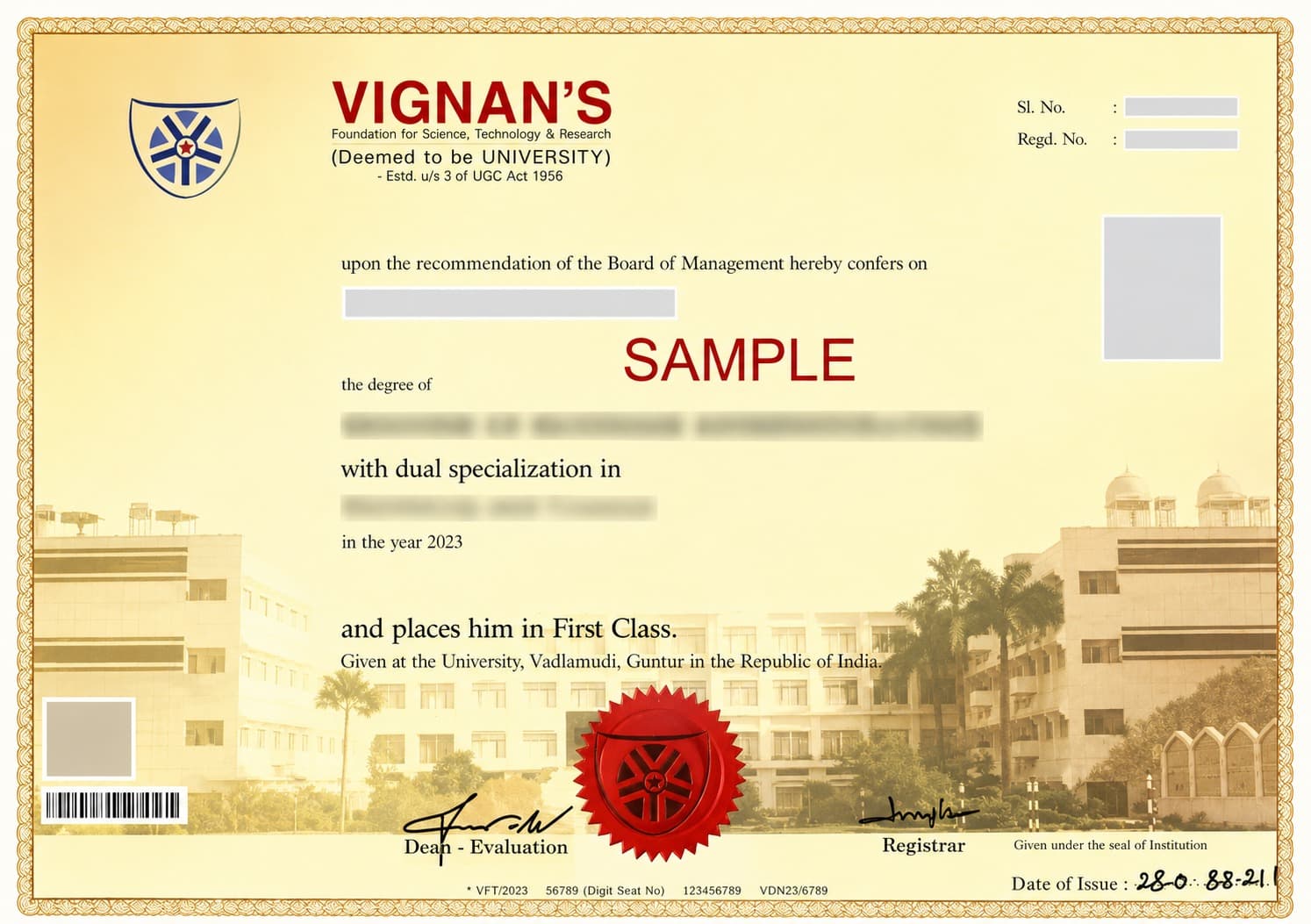 Vignan University Online Certificate
